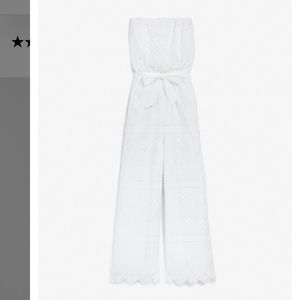 Express White Romper Medium